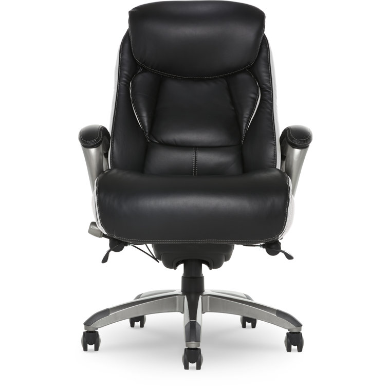 Serta Lautner Ergonomic Executive Leather and Mesh Office Chair with Smart Layers Technology